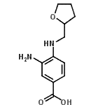 CAS#: 693812-83-8， 3-Amino-4-[(tetrahydro-2-furanylmethyl)amino]benzoic acid
