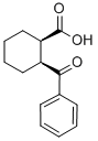 结构式 CAS# 6939-99-7, 顺式-2-苯甲酰基-1-环己烷羧酸