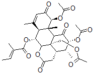 CAS 登录号：69423-71-8， 6alpha-巴豆酰氧基查杷任酮