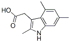 structure of CAS# 6949-71-9, 2-(2,4,6-Trimethyl-1H-Indol-3-Yl)Acetic Acid;2-(2,4,6-Trimethyl-1H-Indol-3-Yl)Ethanoic Acid;(2,4,6-Trimethyl-1H-Indol-3-Yl)-Acetic Acid;Bas 07743629