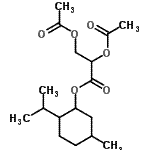 CAS#: 69502-99-4， 2-Isopropyl-5-methylcyclohexyl 2,3-diacetoxypropanoate