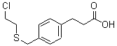 CAS#: 6951-12-8， 4-[[(2-Chloroethyl)Thio]Methyl]-Benzenepropanoic Acid