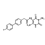 CAS#: 695153-95-8， N-(6-Amino-3-methyl-2,4-dioxo-1,2,3,4-tetrahydro-5-pyrimidinyl)-2-(4'-fluoro-4-biphenylyl)acetamide