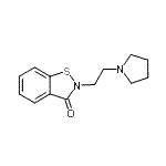 CAS#: 69577-10-2， 2-[2-(1-Pyrrolidinyl)ethyl]-1,2-benzothiazol-3(2H)-one