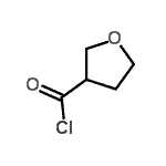 structure of CAS# 69595-02-4, Tetrahydro-3-furancarbonyl chloride;3-(Chlorocarbonyl)tetrahydrofuran;3-(Chloro<wbr>carbonyl)<wbr>tetrahydr<wbr>ofuran, 3<wbr>-(Chlorof<wbr>ormyl)tet<wbr>rahydrofu<wbr>ran;3-(Chloro<wbr>carbonyl)<wbr>tetrahydr<wbr>ofuran; 3<wbr>-(Chlorof<wbr>ormyl)tet<wbr>rahydrofu<wbr>ran