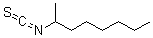 structure of CAS# 69626-80-8, (-)-2-Isothiocyanato-Octane;2-Octane Isothiocyanate