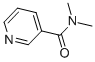 structure of CAS# 6972-69-6, N,N-Dimethylnicotinamide;N,N-Dimethyl-3-Pyridinecarboxamide;N,N-Dimethylnicotinamide