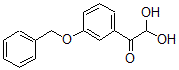 structure of CAS# 69736-33-0, 2,2-Dihydroxy-1-[3-(Phenylmethoxy)Phenyl]-Ethanone;3-BENZYLOXYPHENYLGLYOXAL HYDRATE, 95+%;3-Benzyloxyphenylglyoxal Hydrate 95%;3-BENZYLOXYPHENYLGLYOXAL HYDRATE
