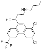 CAS#: 69756-48-5， 1,3-Dichloro-6-Trifluoromethyl-9-Phenanthryl-3-(N-Butyl)Aminopropanol