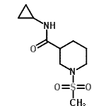 CAS#: 697774-85-9， N-Cyclopropyl-1-(methylsulfonyl)-3-piperidinecarboxamide