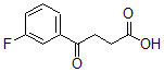 结构式 CAS# 69797-46-2, 3-(3-氟苯甲酰)丙酸