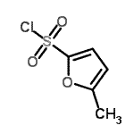结构式 CAS# 69815-95-8, 5-甲基-2-呋喃磺酰氯