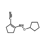 CAS 登录号：698977-17-2， 2-[(环戊基氧基)氨基]-1-环戊烯-1-甲腈