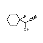 CAS#: 699-43-4， (1-Fluorocyclohexyl)(Hydroxy)Acetonitrile