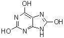 CAS 登录号：7000-30-8， 9H-嘌呤-2,6,8-三醇