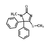 CAS#: 7000-52-4， 1-Methyl-4-(methylsulfanyl)-5,5-diphenyl-1,5-dihydro-2H-imidazol-2-one
