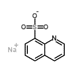 structure of CAS# 70086-60-1, Sodium 8-quinolinesulfonate;Quinoline-8-sulfonic Acid Sodium Salt