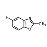 structure of CAS# 701-16-6, 5-Fluoro-2-methyl-1,3-benzoxazole;5-Fluoro-2-methylbenzoxazole;TL8004943