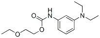 structure of CAS# 70146-08-6, 2-Ethoxyethyl [3-(Diethylamino)Phenyl]Carbamate;N-(3-Diethylaminophenyl)Carbamic Acid 2-Ethoxyethyl Ester;2-Ethoxyethyl (3-(Diethylamino)Phenyl)Carbamate;3-(2'-Ethoxyethoxycarbonylamino)-1-(Diethylamino)Benzene