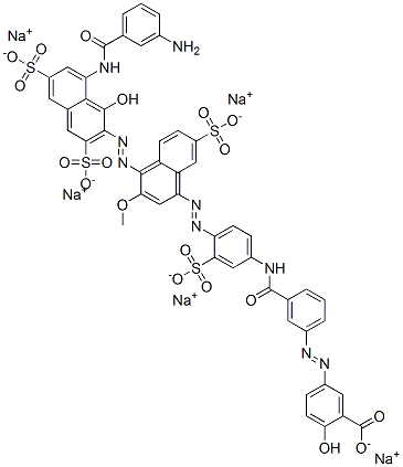 CAS#: 70209-90-4， Pentasodium 5-[[3-[[[4-[[4-[[8-[(3-Aminobenzoyl)Amino]-1-Hydroxy-3,6-Disulphonato-2-Naphthyl]Azo]-3-Methoxy-7-Sulphonato-1-Naphthyl]Azo]-3-Sulphonatophenyl]Amino]Carbonyl]Phenyl]Azo]Salicylate