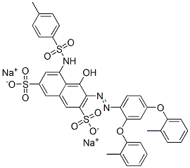 CAS#: 70210-05-8， Disodium 3-[[2,4-Bis(2-Methylphenoxy)Phenyl]Azo]-4-Hydroxy-5-[[(p-Tolyl)Sulphonyl]Amino]Naphthalene-2,7-Disulphonate