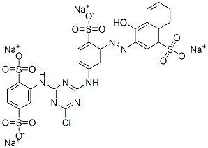 CAS#: 70210-18-3， Tetrasodium 2-[[4-Chloro-6-[[3-[(1-Hydroxy-4-Sulphonato-2-Naphthyl)Azo]-4-Sulphonatophenyl]Amino]-1,3,5-Triazin-2-Yl]Amino]Benzene-1,4-Disulphonate