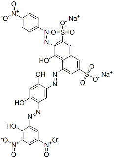 CAS#: 70210-25-2， Disodium 5-[[2,4-Dihydroxy-5-[(2-Hydroxy-3,5-Dinitrophenyl)Azo]Phenyl]Azo]-4-Hydroxy-3-[(4-Nitrophenyl)Azo]Naphthalene-2,7-Disulphonate