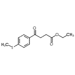 structure of CAS# 7028-70-8, Ethyl 4-[4-(methylsulfanyl)phenyl]-4-oxobutanoate;ethyl 4-oxo-4-(4-thiomethylphenyl)butyrate