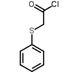 结构式 CAS# 7031-27-8, (苯基硫基)乙酰氯
