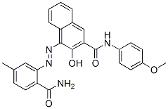 CAS#: 70343-45-2， 4-[[2-(Aminocarbonyl)-5-Methylphenyl]Azo]-3-Hydroxy-N-(4-Methoxyphenyl)-2-Naphthalenecarboxamide