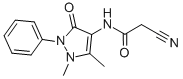 structure of CAS# 70373-49-8, 2-Cyano-N-(1,5-Dimethyl-3-Oxo-2-Phenyl-2,3-Dihydro-1H-Pyrazol-4-Yl)-Acetamide;2-Cyano-N-(1,5-Dimethyl-3-Oxo-2-Phenyl-Pyrazol-4-Yl)Acetamide;2-Cyano-N-(1,5-Dimethyl-3-Oxo-2-Phenyl-4-Pyrazolyl)Acetamide;2-Cyano-N-(3-Keto-1,5-Dimethyl-2-Phenyl-Pyrazol-4-Yl)Acetamide