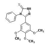 CAS#: 70452-47-0， 4-Phenyl-5-(3,4,5-trimethoxyphenyl)-2,4-dihydro-3H-1,2,4-triazole-3-thione