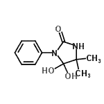 CAS#: 705282-60-6， 5,5-Dihydroxy-4,4-dimethyl-1-phenyl-2-imidazolidinone