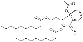 CAS#: 70540-33-9， (2-(1,3-Didecanoyloxy)-Propyl)2-Acetyloxybenzoate