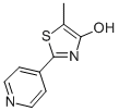 structure of CAS# 70547-50-1, 5-Methyl-2-(4-Pyridinyl)-4-Thiazolol;5-Methyl-2-(4-Pyridyl)Thiazol-4-Ol;5-Methyl-2-(4-Pyridyl)-4-Thiazolol;2H-451S