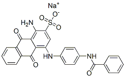 CAS#: 70571-79-8， Sodium 1-Amino-4-[[4-(Benzoylamino)Phenyl]Amino]-9,10-Dihydro-9,10-Dioxoanthracene-2-Sulphonate