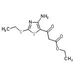 CAS#: 70604-14-7， Ethyl 3-[4-amino-2-(ethylsulfanyl)-1,3-thiazol-5-yl]-3-oxopropanoate