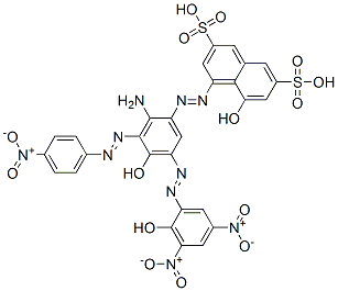 CAS#: 70660-46-7， 4-[[2-Amino-4-Hydroxy-5-[(2-Hydroxy-3,5-Dinitrophenyl)Azo]-3-[(4-Nitrophenyl)Azo]Phenyl]Azo]-5-Hydroxynaphthalene-2,7-Disulphonic Acid