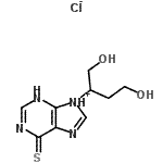 CAS#: 70661-73-3， 9-(1,4-Dihydroxy-2-butanyl)-6-thioxo-6,9-dihydro-3H-purin-9-ium chloride
