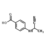 CAS#: 70667-90-2， 4-[(1-Cyanoethyl)amino]benzoic acid