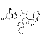CAS#: 7067-98-3， 1-(4,6-Dimethyl-1,3-benzothiazol-2-yl)-4-[hydroxy(2-methylimidazo[1,2-a]pyridin-3-yl)methylene]-5-(4-methoxyphenyl)-2,3-pyrrolidinedione