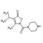 CAS#: 706804-13-9， 4-Isopropyl-3-methyl-2-(1-piperazinylcarbonyl)-1,2-oxazol-5(2H)-one