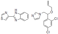 CAS#: 70746-92-8， 1-[2-(2,4-dichlorophenyl)-2-prop-2-enoxy-ethyl]imidazole, 2-(1,3-thiazol-4-yl)-1H-benzimidazole
