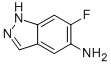 structure of CAS# 709046-14-0, 6-Fluoro-1H-Indazol-5-Amine;1H-Indazol-5-Amine,6-Fluoro-(9CI);6-Fluoro-1H-Indazol-5-Amine;5-Amine-6-Fluoro-Indazol