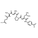 结构式 CAS# 70968-04-6, N-(3-羧基丙酰)-L-丙氨酰-L-丙氨酰-L-脯氨酰-N-(4-硝基苯基)-L-亮氨酰胺