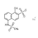 CAS#: 71173-82-5， Sodium 1-hydroxy-5-[(methylsulfonyl)amino]-2-naphthalenesulfonate