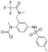 CAS#: 71215-96-8， Methyl[4-[[(4-Methylphenyl)Sulfonyl]Amino]-2-[[Methyl(Trifluoroacetyl)Amino]Methyl]Phenyl]Carbamic Acid Chloride