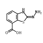CAS#: 71224-94-7， 2-Hydrazino-1,3-benzothiazole-7-carboxylic acid