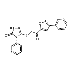 CAS#: 712270-97-8， 5-{[2-Oxo-2-(3-phenyl-1,2-oxazol-5-yl)ethyl]sulfanyl}-4-(3-pyridinyl)-2,4-dihydro-3H-1,2,4-triazol-3-one