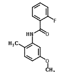 CAS#: 712298-99-2， 2-Fluoro-N-(5-methoxy-2-methylphenyl)benzamide